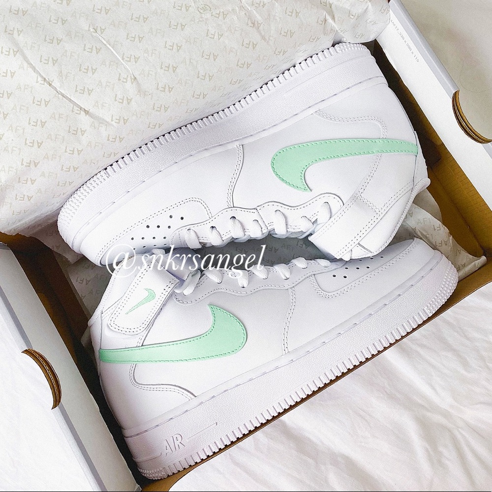 Nike custom air force 1 mid sneakers - Picture 2 of 5